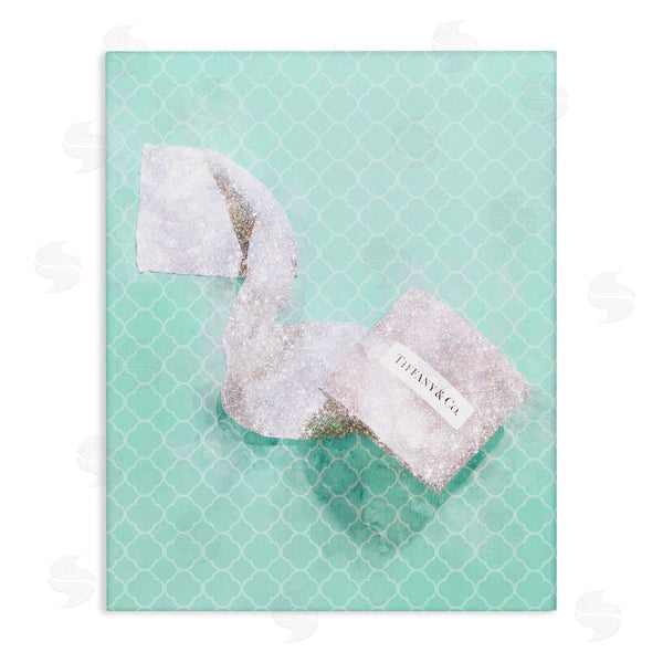 stupell industries Ziwei Li | Fashion Toilet Paper over Turquoise