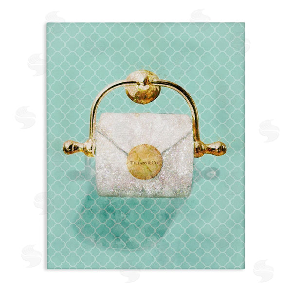stupell industries Ziwei Li | Fashion Toilet Paper Role Turquoise