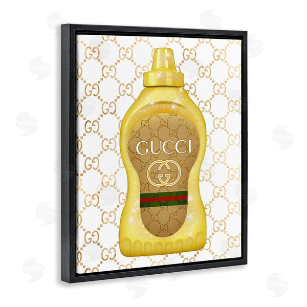 Stupell Industries Ziwei Li | Fashionable Brunch Condiment Patterned Glam Emblem Wall Art