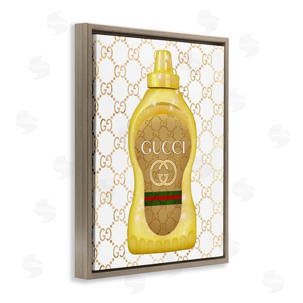 Stupell Industries Ziwei Li | Fashionable Brunch Condiment Patterned Glam Emblem Wall Art