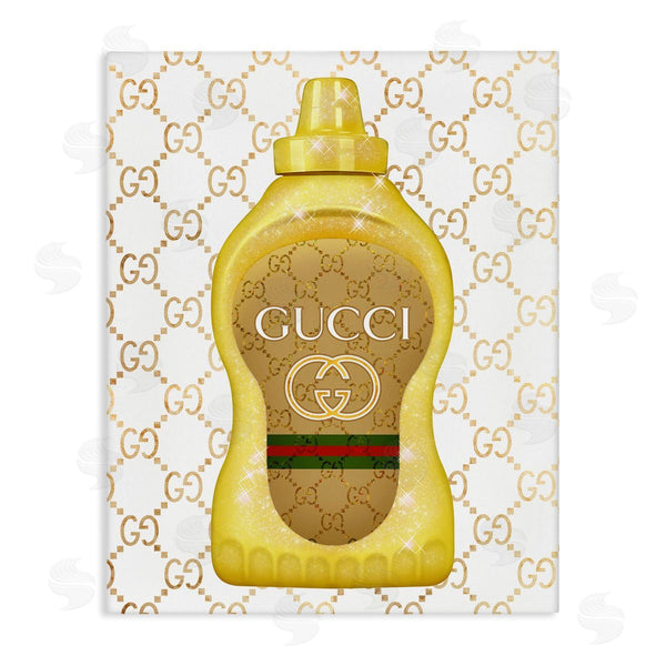stupell industries Ziwei Li | Fashionable Brunch Condiment Patterned Glam Emblem Wall Art