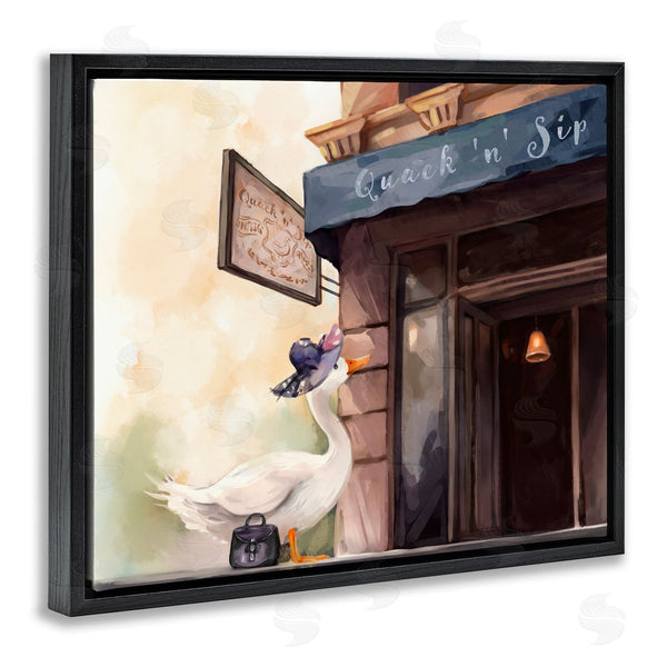 Stupell Industries Ziwei Li | Fashionable Duck In City