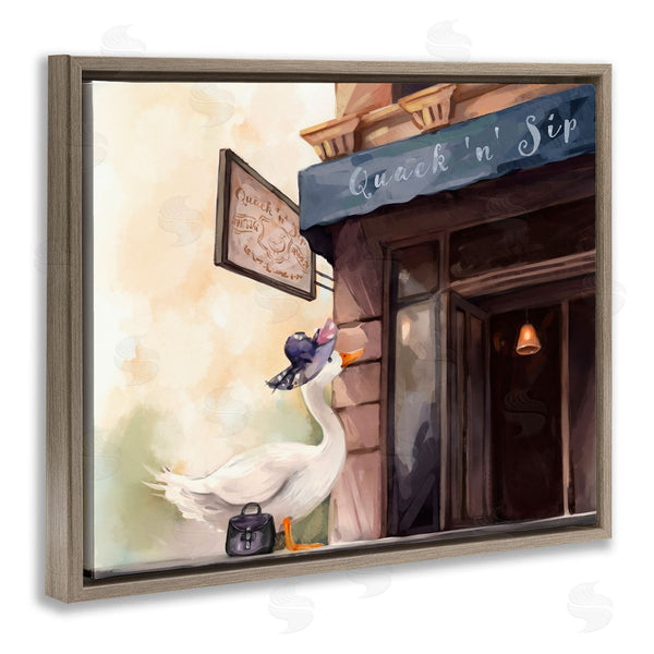 Stupell Industries Ziwei Li | Fashionable Duck In City