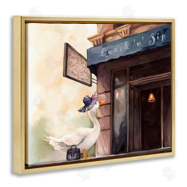 Stupell Industries Ziwei Li | Fashionable Duck In City