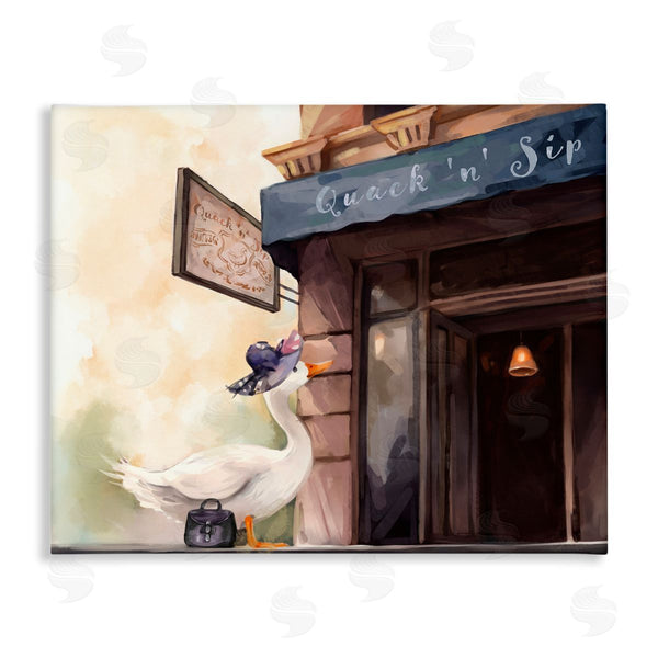 stupell industries Ziwei Li | Fashionable Duck in City