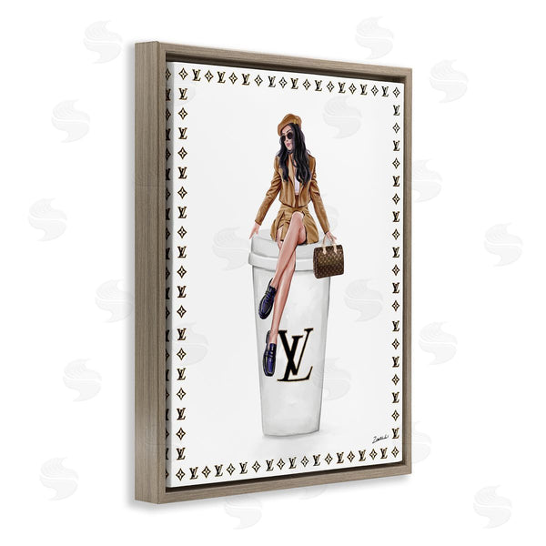 Stupell Industries Ziwei Li | Fashionable Female & Coffee
