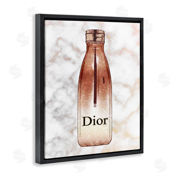 Stupell Industries Ziwei Li | Fashionista Sports Glam Bottle Over Marble
