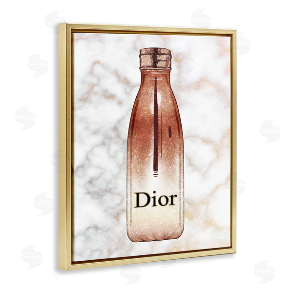 Stupell Industries Ziwei Li | Fashionista Sports Glam Bottle Over Marble