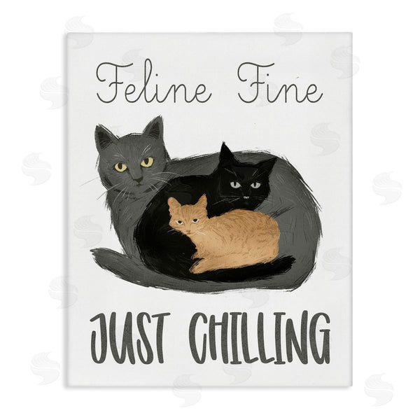 stupell industries Ziwei Li | Feline Fine Just Chilling