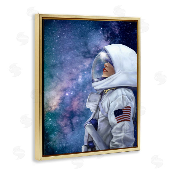 Stupell Industries Ziwei Li | Female Astronaut In Space