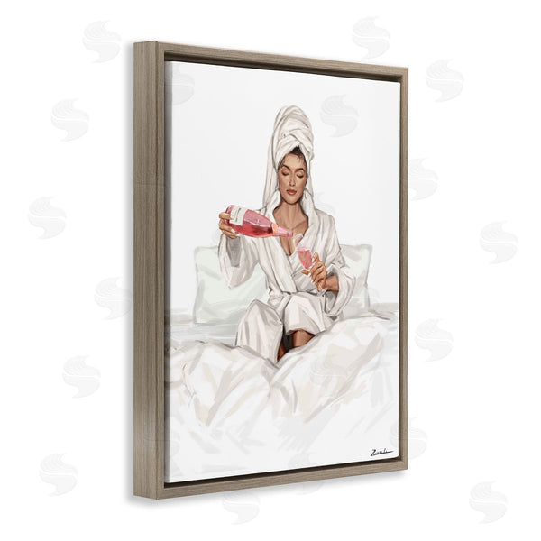 Stupell Industries Ziwei Li | Female Pouring Champagne