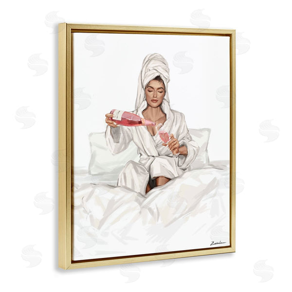Stupell Industries Ziwei Li | Female Pouring Champagne
