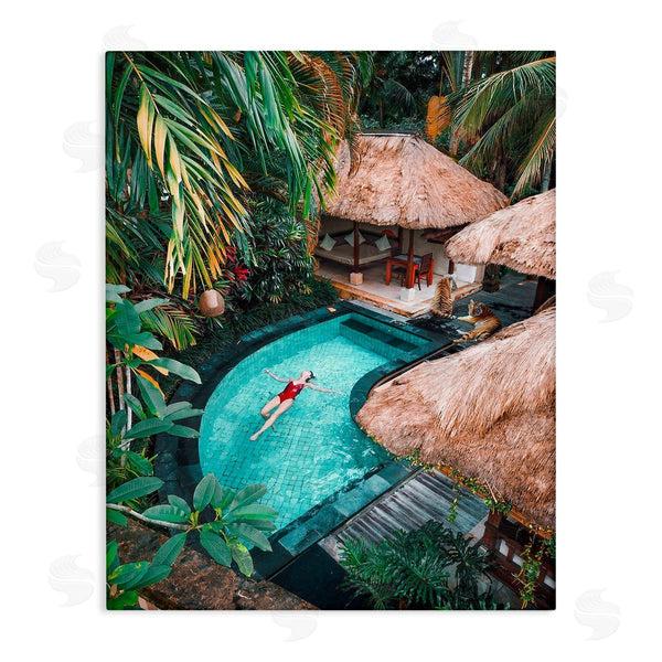stupell industries Ziwei Li | Female Tropical Pool Jungle