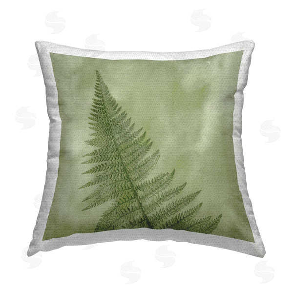 Stupell Industries Ziwei Li | Fern Leaf Forest Nature Printed Throw Pillow