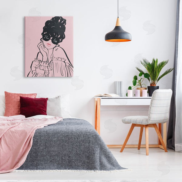 Stupell Industries Ziwei Li | Flawless Text Bold Pink Glam Fashion Woman Wall Art
