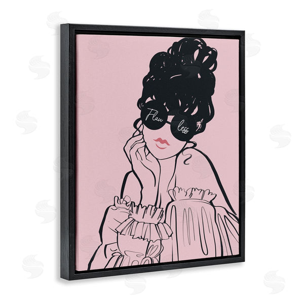 Stupell Industries Ziwei Li | Flawless Text Bold Pink Glam Fashion Woman Wall Art