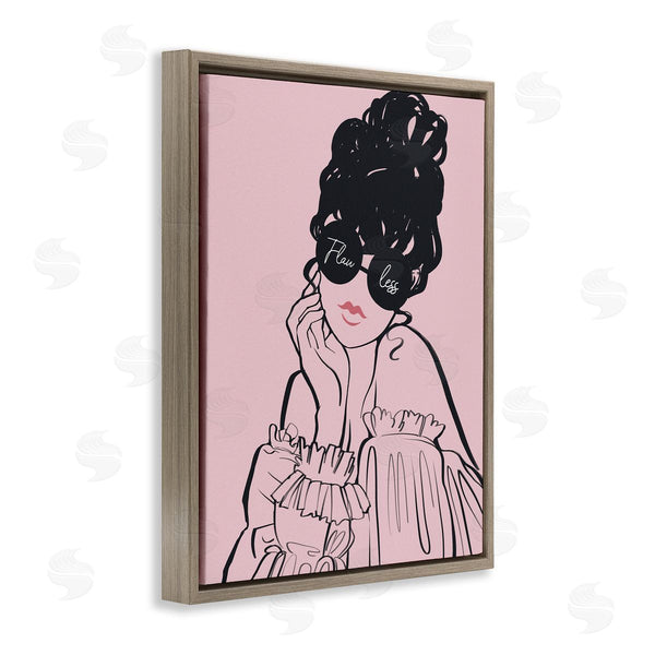 Stupell Industries Ziwei Li | Flawless Text Bold Pink Glam Fashion Woman Wall Art
