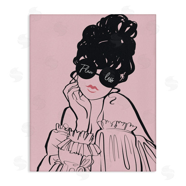 stupell industries Ziwei Li | Flawless Text Bold Pink Glam Fashion Woman Wall Art
