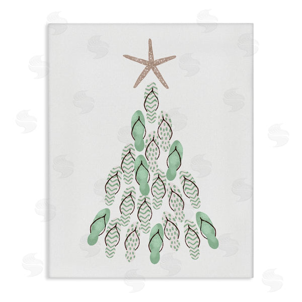 stupell industries Ziwei Li | Flip Flop Beachy Christmas Tree Wall Art