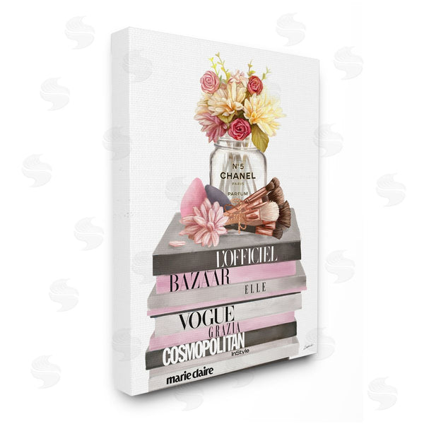 stupell industries Ziwei Li | Floral Jar and Brushes Fashion Books