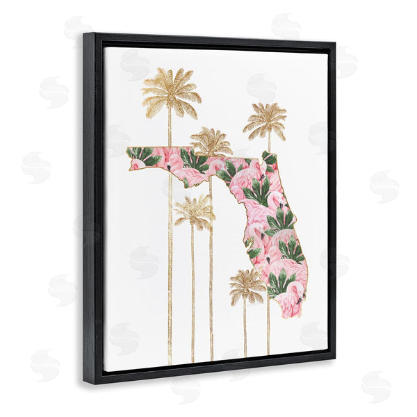 Stupell Industries Ziwei Li | Florida State Flamingo Pattern