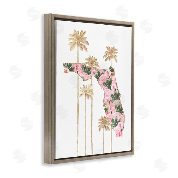 Stupell Industries Ziwei Li | Florida State Flamingo Pattern