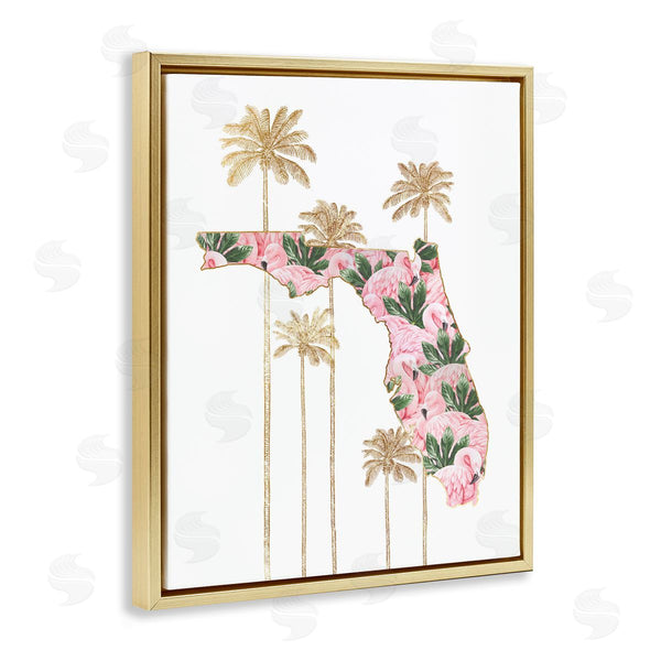 Stupell Industries Ziwei Li | Florida State Flamingo Pattern