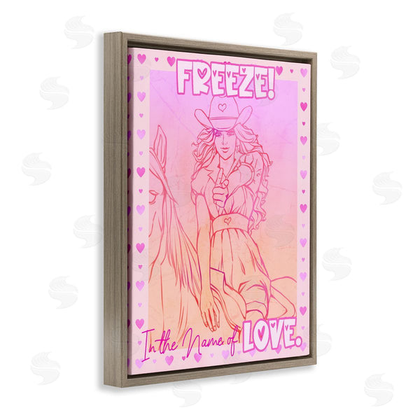 Stupell Industries Ziwei Li | Freeze Name Of Love Cowgirl