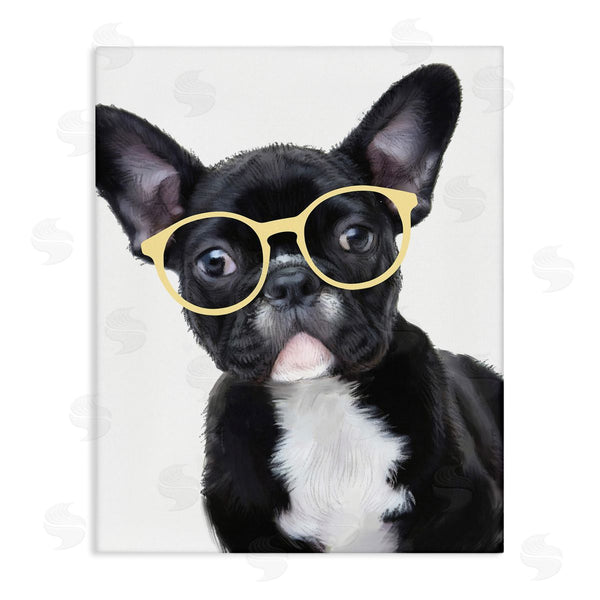stupell industries Ziwei Li | French Bulldog with Yellow Glasses