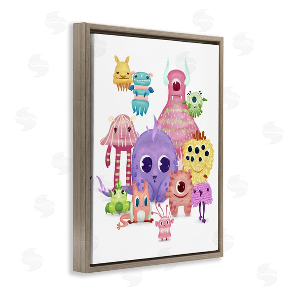 Stupell Industries Ziwei Li | Fun Monsters Colorful Illustration