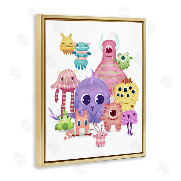 Stupell Industries Ziwei Li | Fun Monsters Colorful Illustration