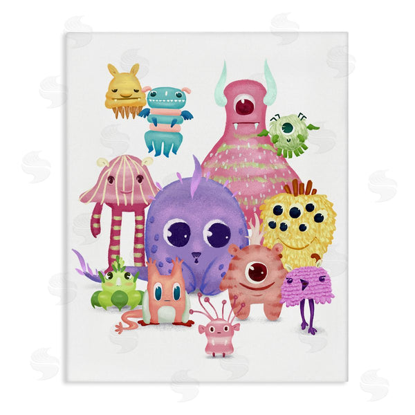 stupell industries Ziwei Li | Fun Monsters Colorful Illustration