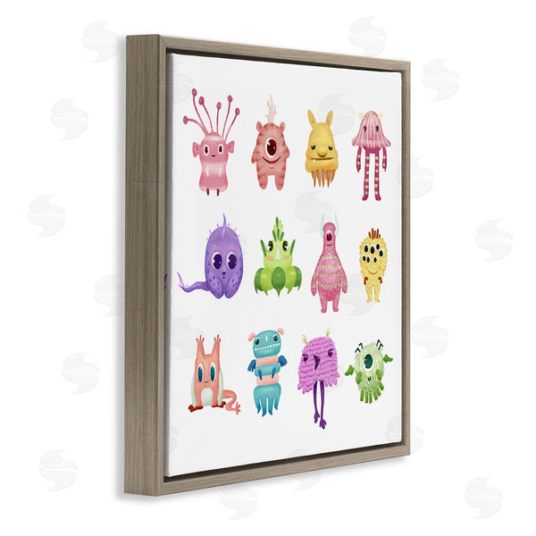 Stupell Industries Ziwei Li | Fun Varied Monster Creatures Wall Art
