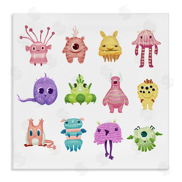 stupell industries Ziwei Li | Fun Varied Monster Creatures Wall Art