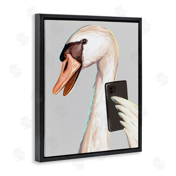 Stupell Industries Ziwei Li | Funny Swan Bird Smiling Selfie Wall Art
