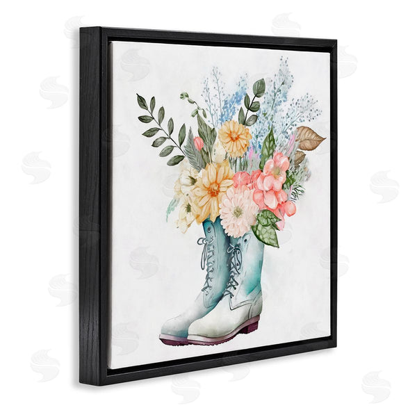 Stupell Industries Ziwei Li | Garden Boot Mixed Flower Bouquet Wall Art