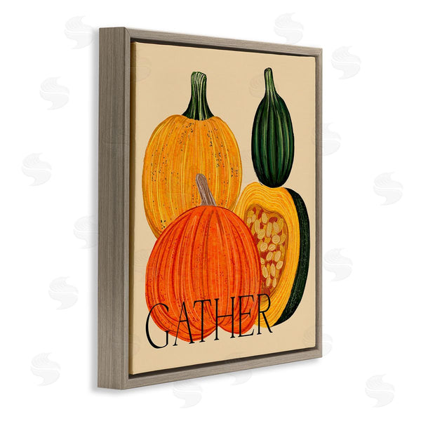 Stupell Industries Ziwei Li | Gather Autumn Harvest Gourds Wall Art