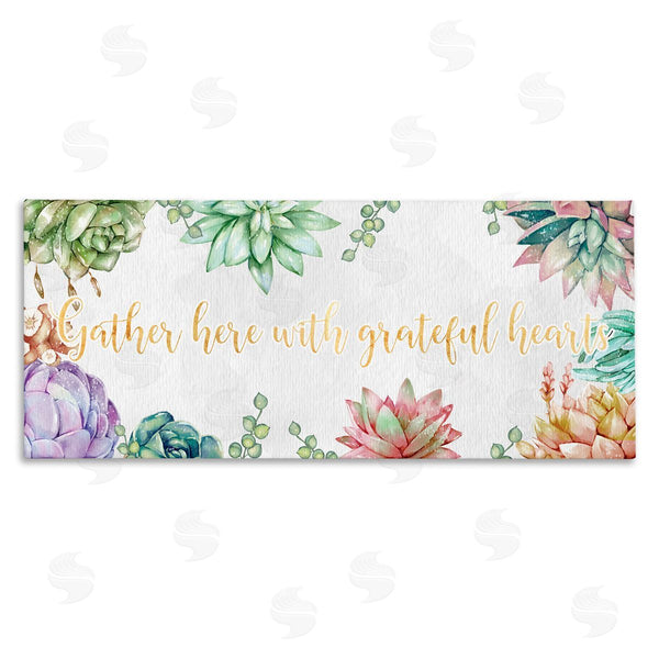 stupell industries Ziwei Li | Gather With Grateful Hearts Chic Succulent Florals
