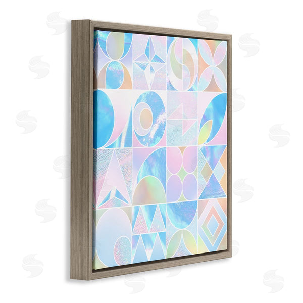 Stupell Industries Ziwei Li | Geometric Pastels Varied Shapes Wall Art