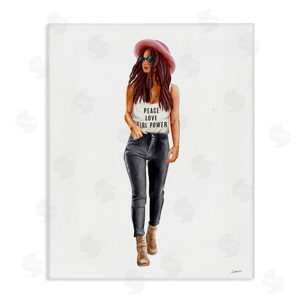 stupell industries Ziwei Li | Girl Power Fashionista Standing Pose Wall Art