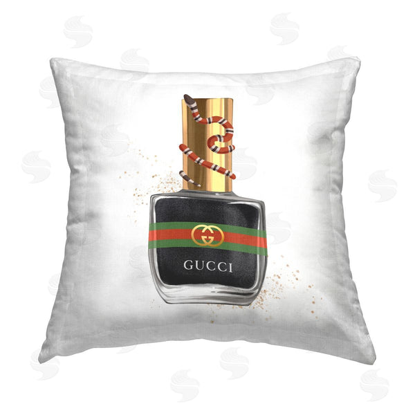 stupell industries Ziwei Li | Glam Brand Fashion Nail Polish Printed Throw Pillow