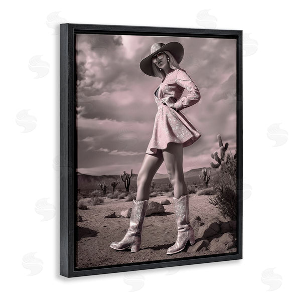 Stupell Industries Ziwei Li | Glam Cowgirl In Dress Wall Art