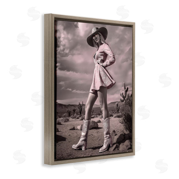Stupell Industries Ziwei Li | Glam Cowgirl In Dress Wall Art