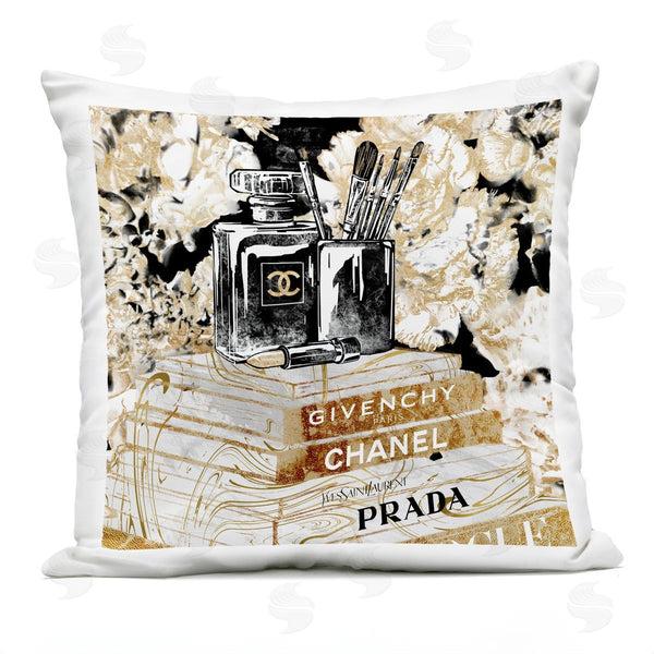 Stupell Industries Ziwei Li | Glam Designer Accessories Women's Fashion Books Printed Throw Pillow