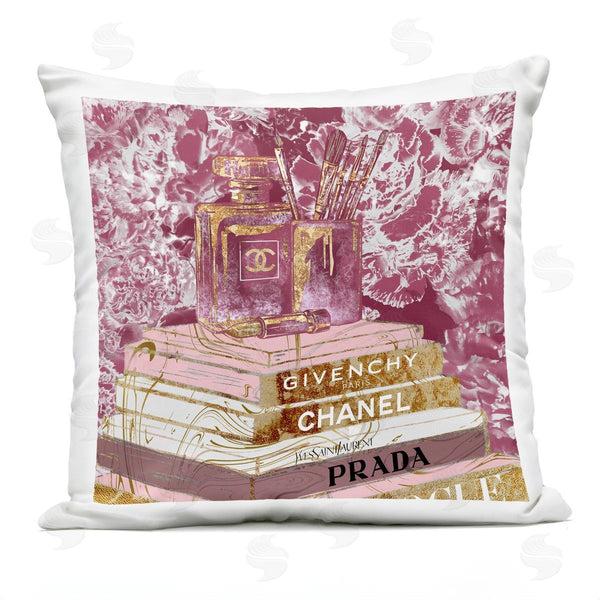 Stupell Industries Ziwei Li | Glam Designer Books Printed Throw Pillow