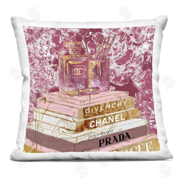 stupell industries Ziwei Li | Glam Designer Books Printed Throw Pillow
