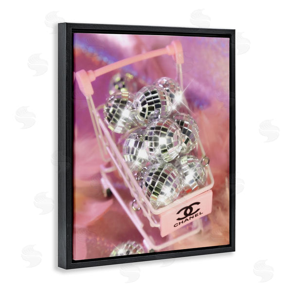 Stupell Industries Ziwei Li | Glam Disco Balls In Cart Wall Art