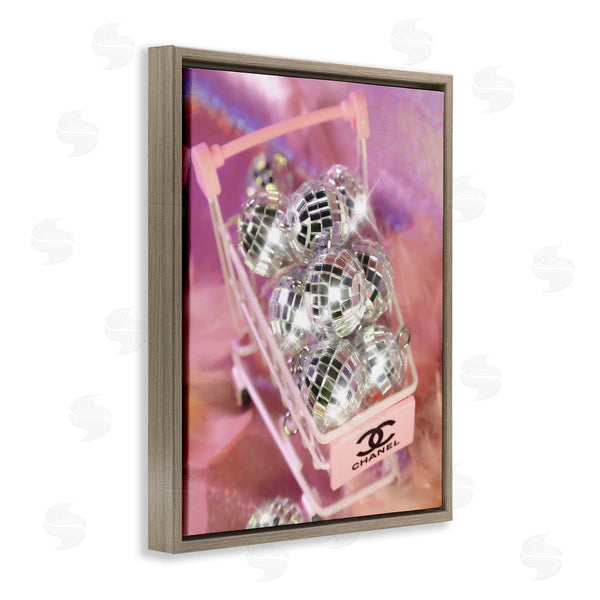 Stupell Industries Ziwei Li | Glam Disco Balls In Cart Wall Art