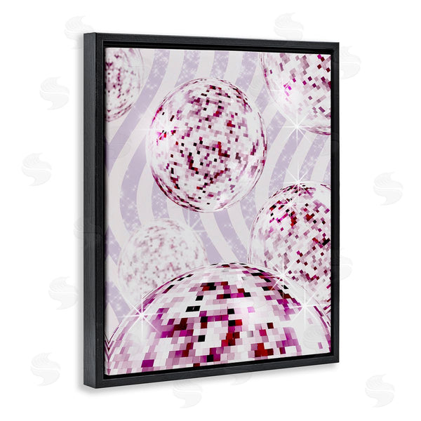 Stupell Industries Ziwei Li | Glam Disco On Stripes Wall Art