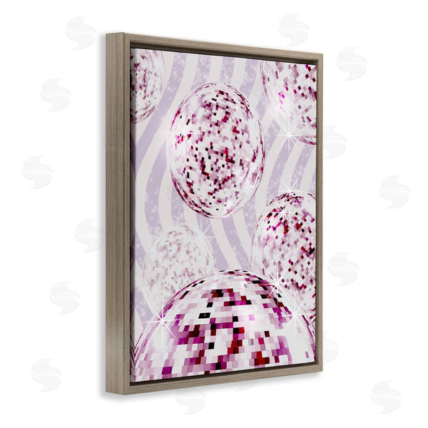 Stupell Industries Ziwei Li | Glam Disco On Stripes Wall Art